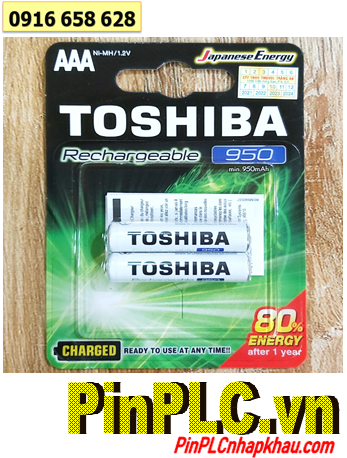 Toshiba TNH-03GAE BP-2C; Pin sạc NiMh Toshiba TNH-03GAE BP-2C AAA 950mAh 1.2v chính hãng _Vỉ 2viên